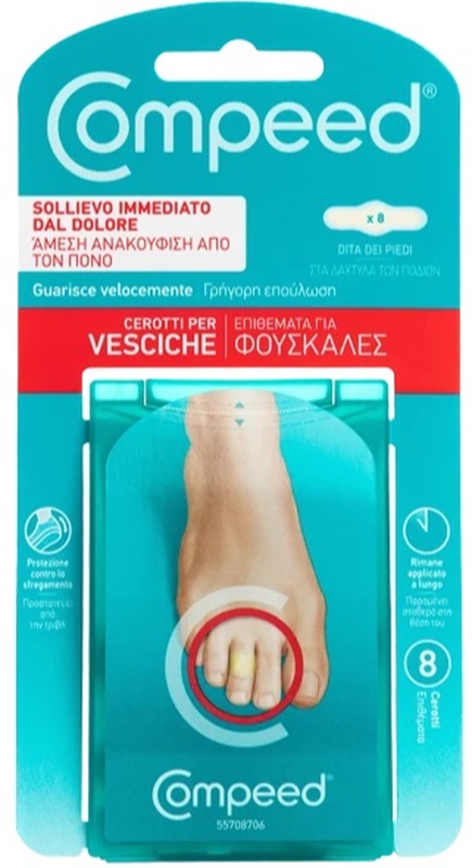 Compeed Cerotti Per Vesciche Dita Piedi 8 Pezzi - Dolomiti e Natura