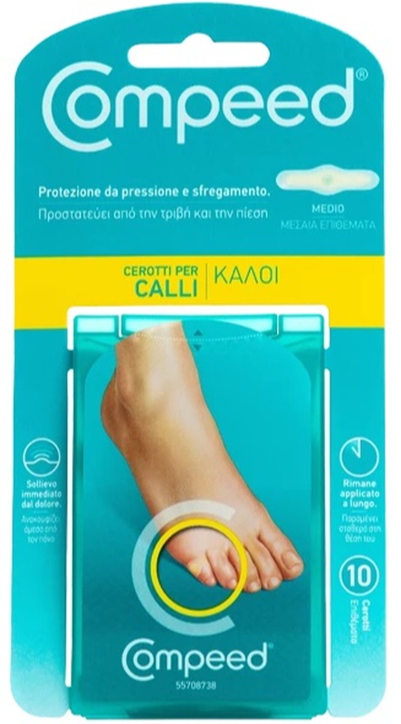 COMPEED CEROTTI PER CALLI MEDIO 10 PEZZI - Dolomiti e Natura