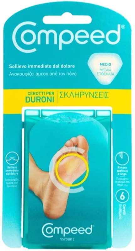 COMPEED CEROTTI PER DURONI MEDIO 6 PEZZI - Dolomiti e Natura