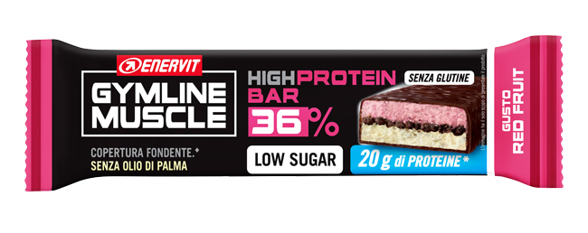 ENERVIT HIGH PROTEIN BAR 36% RED FRUIT BARRETTA 55 G - Dolomiti e Natura