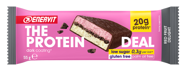 ENERVIT PROT DEAL BAR 55 G RED FRUIT - Dolomiti e Natura
