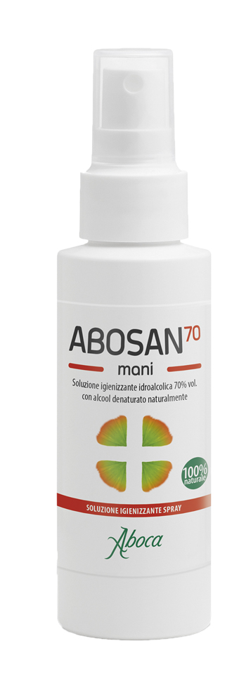 ABOSAN70 SOLUZIONE IGIENIZZANTE MANI 100 ML SPRAY - Dolomiti e Natura