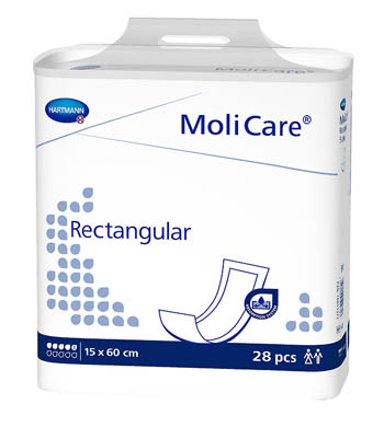 PANNOLONE ASSORBENTE RETTANGOLARE MOLICARE RECTANGULAR 5 GOCCE 28 PEZZI CON IVA AL 22% - Dolomiti e Natura