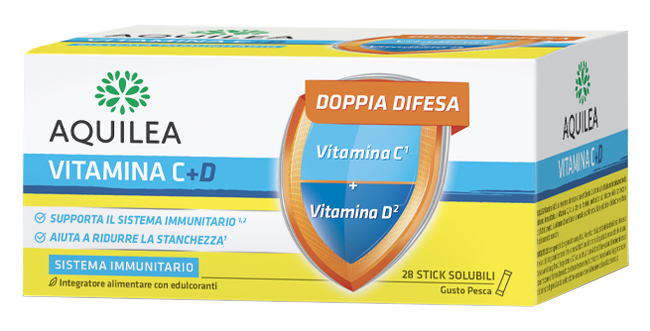 AQUILEA VITAMINA C+D 28 BUSTINE STICK - Dolomiti e Natura