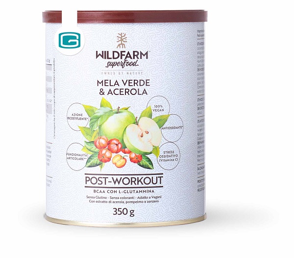 WILDFARM SUPERFOOD POST WORKOUT MELA VERDE & ACEROLA 350 G - Dolomiti e Natura
