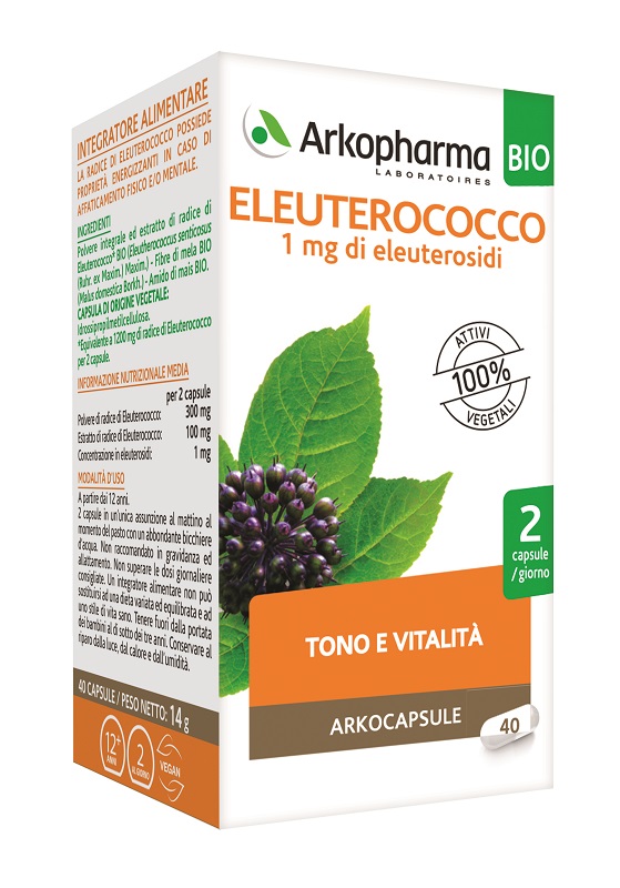 ARKOCAPS ELEUTEROCOCCO BIO 40 CAPSULE - Dolomiti e Natura