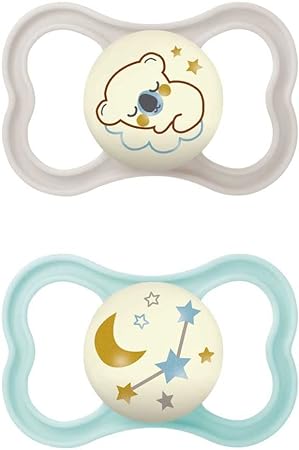 MAM AIR NIGHT SUCCHIETTO 16+ MESI SILICONE NEUTRO 2 PEZZI - Dolomiti e Natura