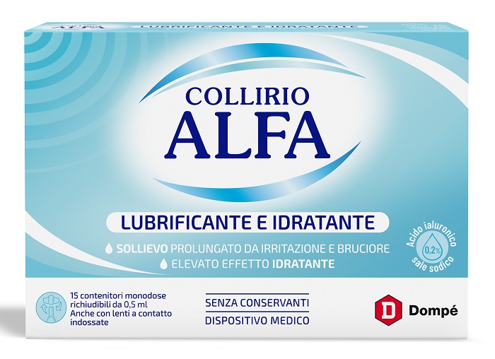 Collirio ALFA Lubrificante E Idratante 15 Fiale Monodose - Dolomiti e Natura