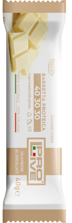 PROLIVE 40 30 30 BARRETTA PROTEICA CIOCCOLATO BIANCO 40 G - Dolomiti e Natura