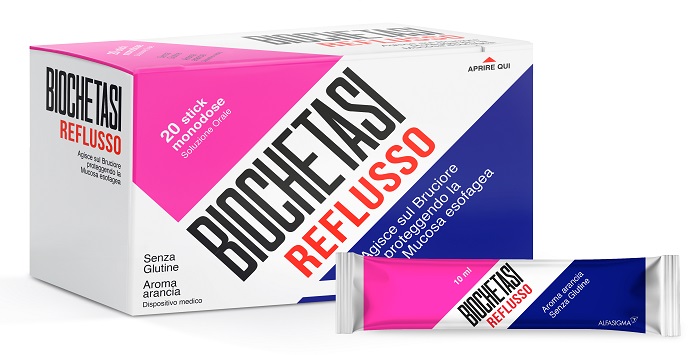 BIOCHETASI REFLUSSO 20 STICK AROMA ARANCIA - Dolomiti e Natura