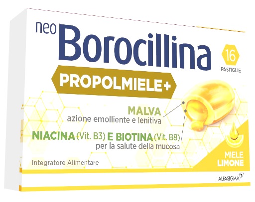 NEOBOROCILLINA PROPOLMIELE+ MIELE/LIMONE 16 PASTIGLIE - Dolomiti e Natura