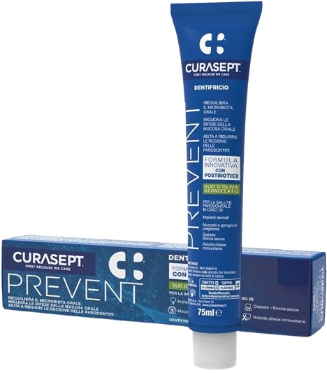 CURASEPT PREVENT DENTIFRICIO 75 ML - Dolomiti e Natura