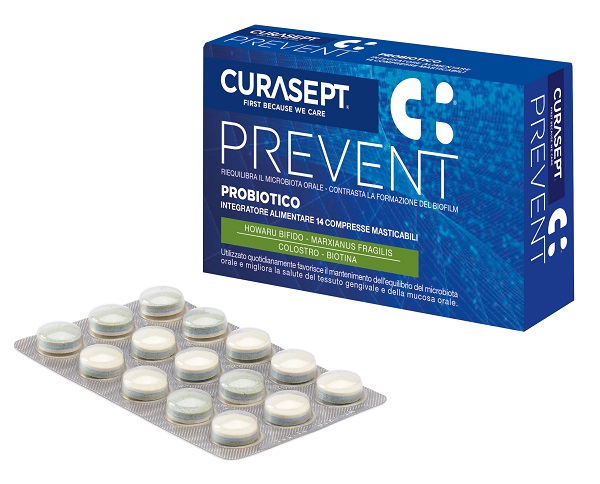 CURASEPT PREVENT PROBIOTICO 14 COMPRESSE MASTICABILI - Dolomiti e Natura