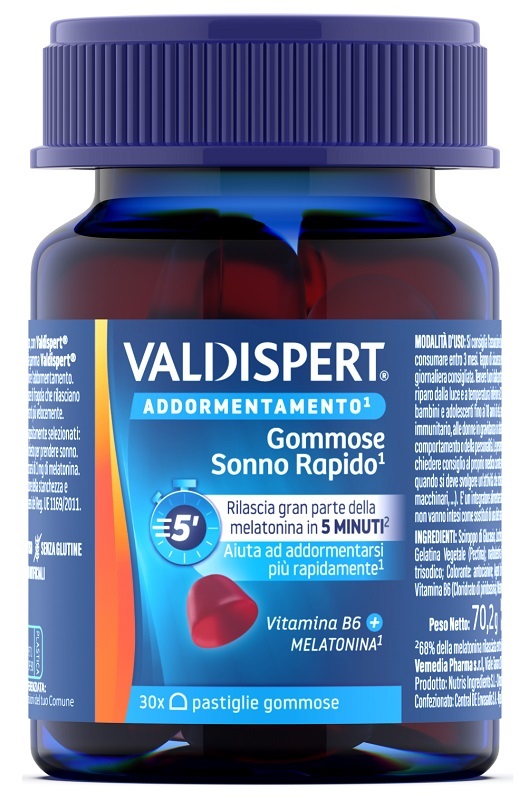 VALDISPERT GOMMOSE SONNO RAPIDO 30 PASTIGLIE GOMMOSE - Dolomiti e Natura