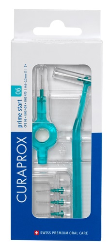 CURAPROX CPS 06 SCOVOLINO PRIME START 06 TURQUOISE 5 PEZZI - Dolomiti e Natura