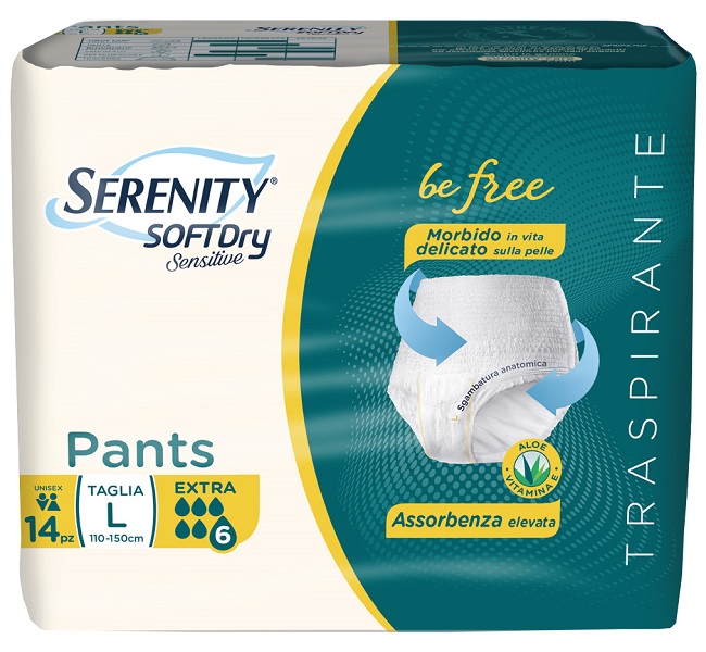 SERENITY PANTS SD SENSITIVE BE FREE EXTRA L 14 PEZZI - Dolomiti e Natura