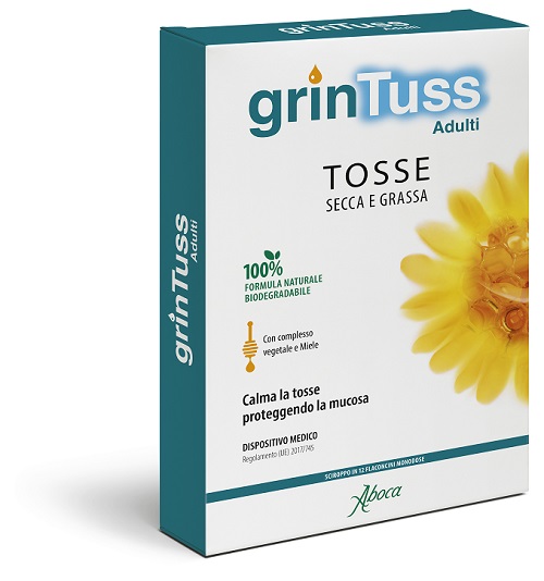 GRINTUSS ADULTI SCIROPPO 12 FLACONCINI MONODOSE - Dolomiti e Natura