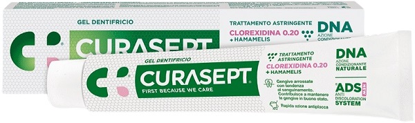 CURASEPT GEL DENTIFRICIO ADS DNA TRATTAMENTO ASTRINGENTE 75 ML - Dolomiti e Natura