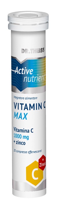 THEISS ACTIVE NUTRIENT VIT C MAX 20 COMPRESSE EFFERVESCENTI LIMONE 80 G - Dolomiti e Natura