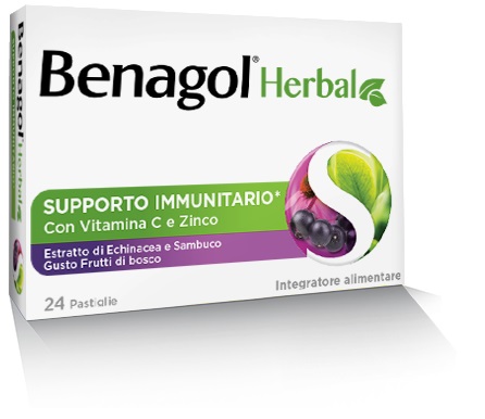BENAGOL HERBAL FRUTTI DI BOSCO 24 PASTIGLIE - Dolomiti e Natura