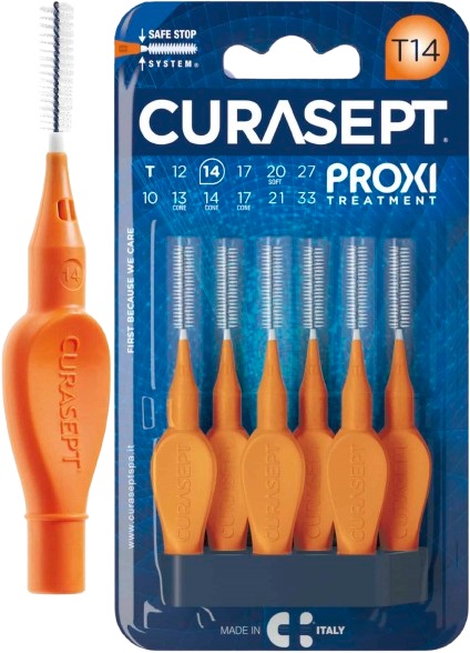CURASEPT PROXI T14 ARANCIO/ORANGE 6 PEZZI - Dolomiti e Natura