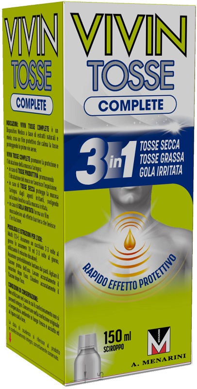 VIVIN TOSSE COMPLETE SCIROPPO PER TOSSE 150 ML - Dolomiti e Natura