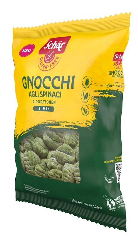 SCHAR GNOCCHI DI PATATE AGLI SPINACI 300 G - Dolomiti e Natura