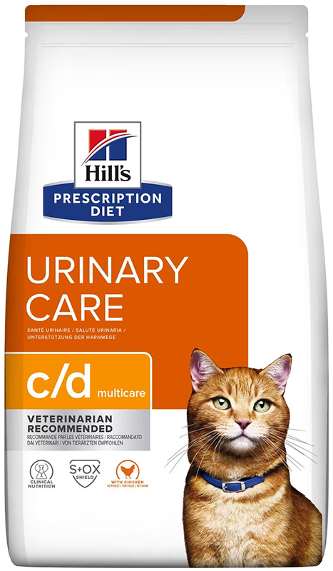 PRESCRIPTION DIET FELINE URINARY CARE C/D MULTICARE CHICKEN 3 KG - Dolomiti e Natura