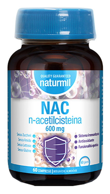NATURMIL NAC N-ACETILCISTEINA 600 MG 60 COMPRESSE - Dolomiti e Natura