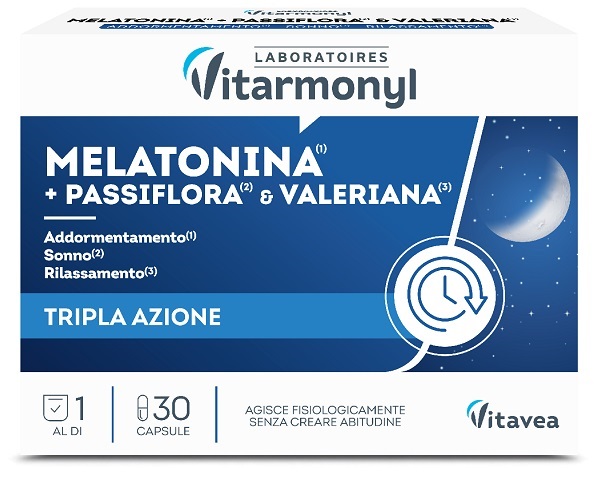 MELATONINA PIU' PASSIFLORA E VALERIANA 30 CAPSULE - Dolomiti e Natura