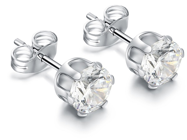 CAPRICE DE LAURE ORECCHINI PUNTO LUCE ZIRCONIA 6MM - Dolomiti e Natura
