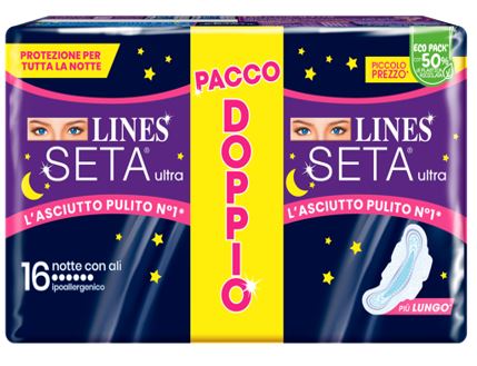 LINES SETA ULTRA ASSORBENTI NOTTE VP DWCT 16 PEZZI - Dolomiti e Natura