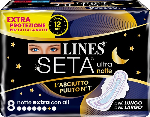 LINES SETA ULTRA ASSORBENTI NOTTE 8 PEZZI - Dolomiti e Natura