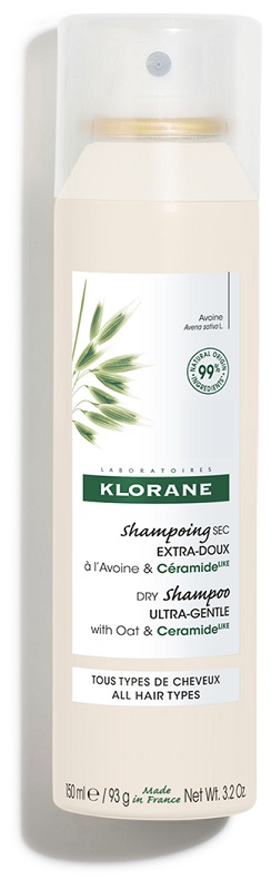 KLORANE SHAMPOO SECCO EXTRA DELICATO AVENA&CERAMIDE TUTTI I TIPI DI CAPELLI SPRAY 150 ML - Dolomiti e Natura