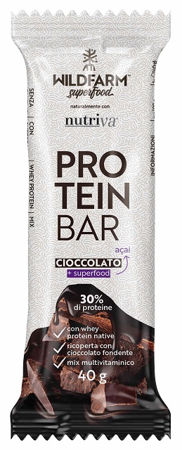 WILDFARM PROTEIN BAR CIOCCOLATO RICOPERTA CIOCCOLANTO FONDENTE 12 PEZZI 40 G - Dolomiti e Natura