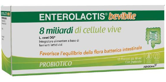 ENTEROLACTIS BEVIBILE 12 FLACONCINI X 10 ML - Dolomiti e Natura