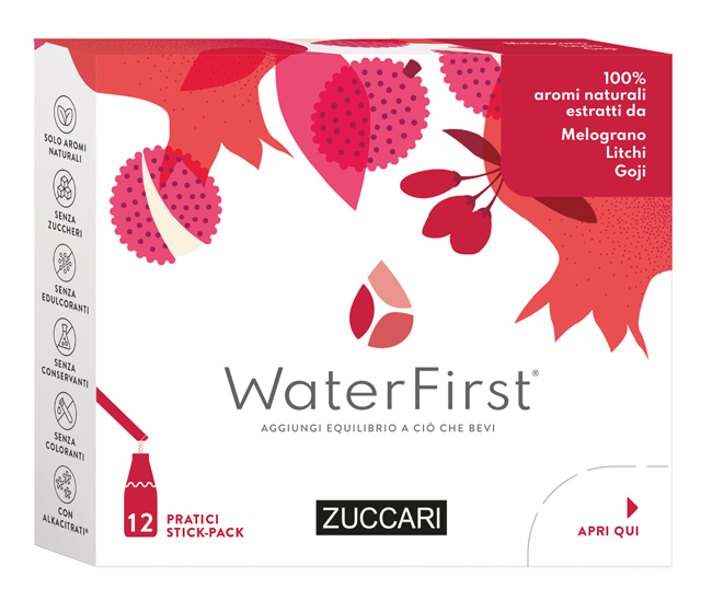 WATER FIRST MELOGRANO-LITCHI-GOJI 12 STICK PACK - Dolomiti e Natura