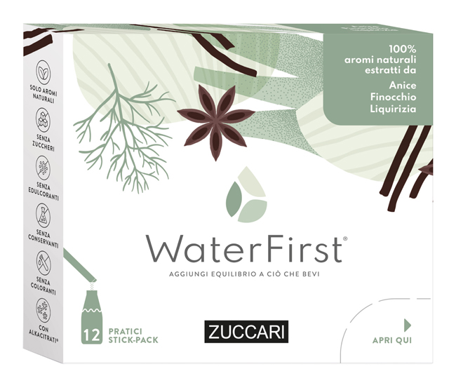 WATER FIRST ANICE-FINOCCHIA-LIQUIRIZIA 12 STICK PACK - Dolomiti e Natura