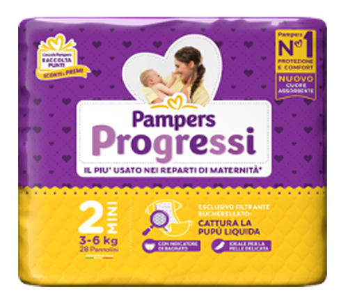 PAMPERS PROGRESSI MINI 28 PEZZI - Dolomiti e Natura
