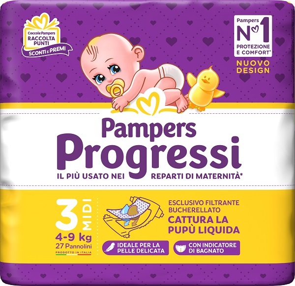 PAMPERS PROGRESSI MIDI 27 PEZZI - Dolomiti e Natura