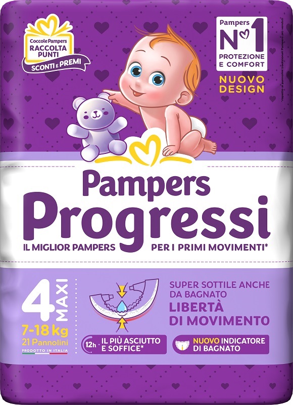 PAMPERS PROGRESSI MAXI 21 PEZZI - Dolomiti e Natura