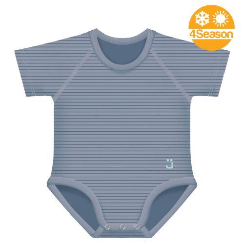 J BIMBI BODY 0-36M BIO COTTON 4SEASON RIGHE BLU - Dolomiti e Natura