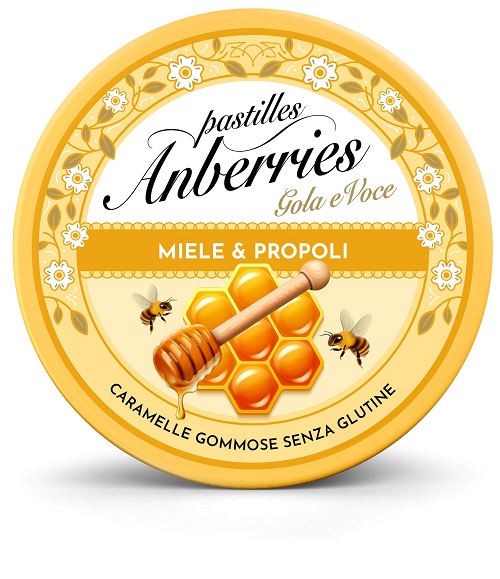 ANBERRIES MIELE&PROPOLI CARAMELLE GOMMOSE 50 G - Dolomiti e Natura