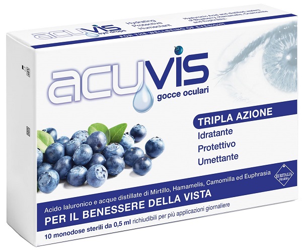 GOCCE OCULARI ACUVIS 10 FLACONCINI 0,5 ML - Dolomiti e Natura