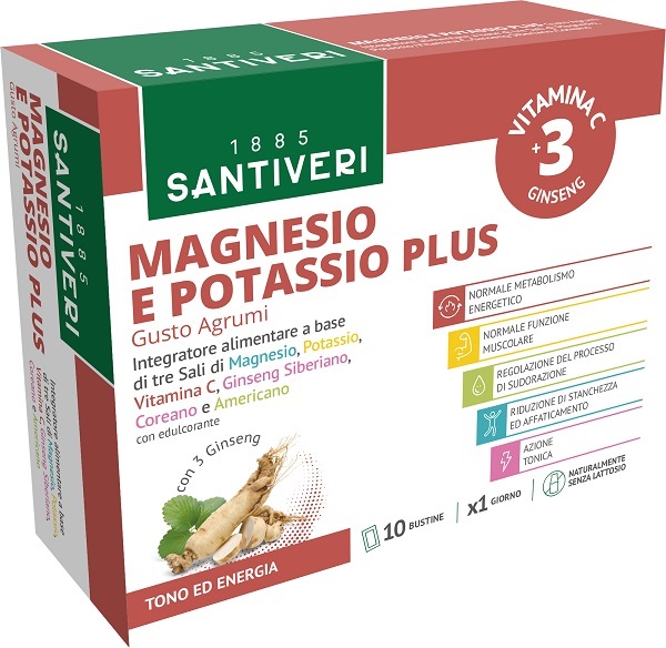 MAGNESIO & POTASSIO PLUS SALI MINERALI 10 BUSTINE - Dolomiti e Natura