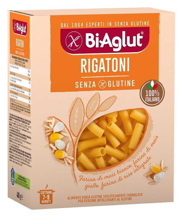 BIAGLUT PASTA SENZA GLUTINE RIGATONI 400 G - Dolomiti e Natura
