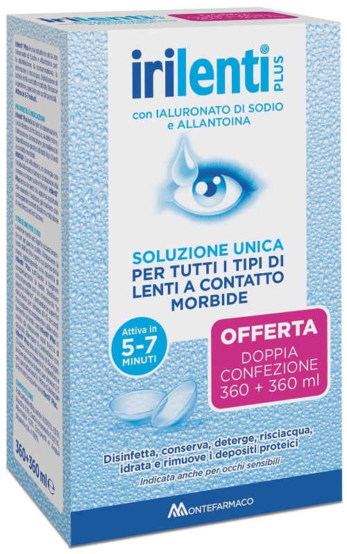 SOLUZIONE UNICA PER LENTI A CONTATTO IRILENTI 2 PEZZI DA 360 ML - Dolomiti e Natura