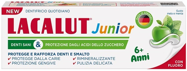 LACALUT DENTIFRICIO JUNIOR 6+ ANNI 55 ML MELA MENTA - Dolomiti e Natura