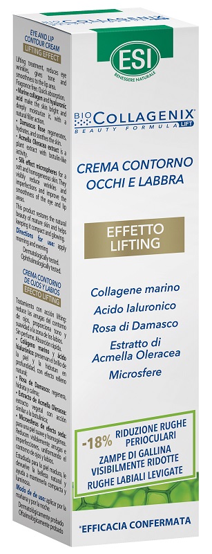 ESI BIOCOLLAGENIX CREMA CONTORNO OCCHI LABBRA EFFETTO LIFTING 15 ML - Dolomiti e Natura