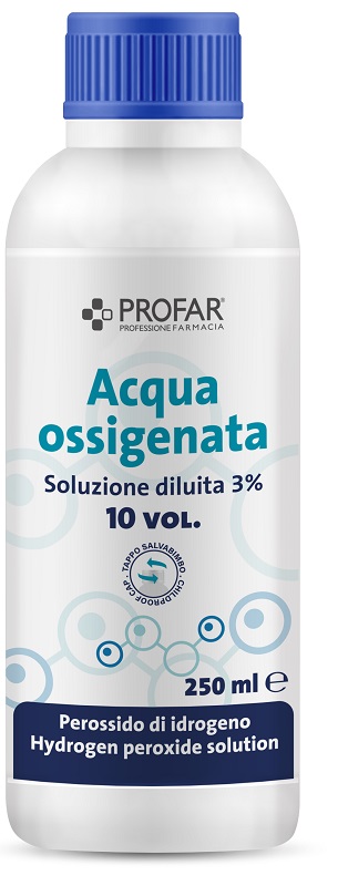 PROFAR ACQUA OSSIGENATA SOLUZIONE DILUITA 3% 10 VOLUMI 250 ML - Dolomiti e Natura